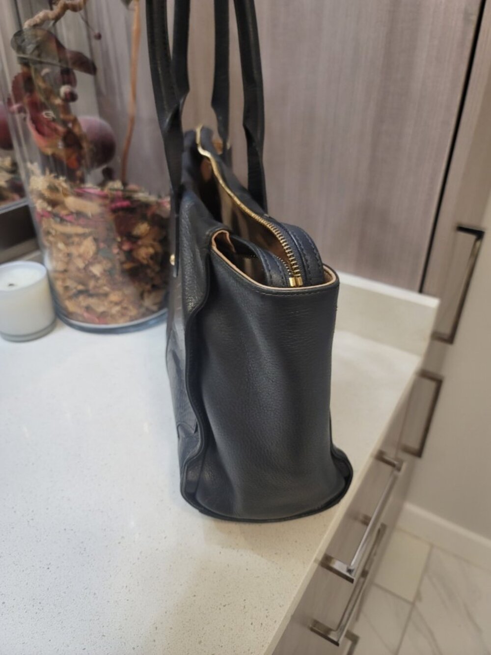 GiGi New York Parker Satchel Leather Black - Picture 3 of 13